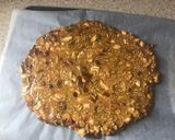 A picture of step 3 of Salted caramel brittle.