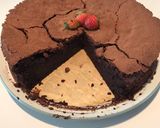 รูปขั้นตอนการทำที่ 4 ของ ดาร์กช็อคโกแลตเค้กไร้แป้ง(flourless cake)