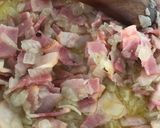 Foto del paso 5 de la receta Macarrones con bacon, y costra de huevos, quesos y bebida de avena