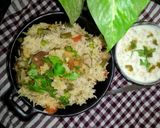 वेज पुलाव(veg pulao recipe in hindi) रेसिपी चरण 4 फोटो