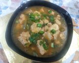 A picture of step 5 of Chicken chilli.