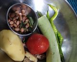 A picture of step 1 of Bhagar khichadi.