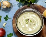 A picture of step 9 of Cream of Mushroom Soup.