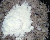 A picture of step 3 of Coconut Laddo.