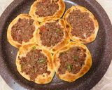 A picture of step 4 of Savory Pastries with Tomato, Sausage, and Eggs.