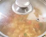 A picture of step 4 of Soya Palak Potato Curry: healthy protein rich curry.
