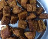 A picture of step 2 of Idli fry.