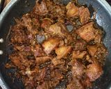 A picture of step 4 of Wet fried pork.