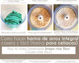 Foto del paso 1 de la receta: Harina de arroz integral casera (Harina para celíacos / Harina sin gluten / Harina integral) Sin romper la multiprocesadora!