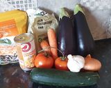 Foto del paso 1 de la receta Berenjenas rellenas de verduras y soja texturizada