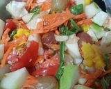 รูปขั้นตอนการทำที่ 3 ของ ส้มตำผลไม้รวม