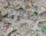 A picture of step 3 of Green Masala Chicken Meatballs or Kofta.