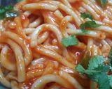 A picture of step 7 of Spicy Chilli Spaghetti (Jain and Regular).