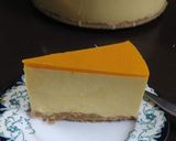 A picture of step 7 of No Bake Mango Cheesecake.
