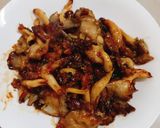 Hình bước làm 2 của món Nấm bào ngư kho tương hột