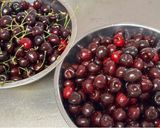 A picture of step 1 of Cherry Compote.