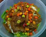 Foto langkah ke 3 dari resep Daging sapi masak teriyaki(simpel).