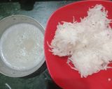 A picture of step 1 of Punjabi paratha thali(radish layered paratha, Yoghurt lassi).