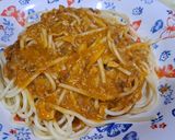 Foto langkah ke 10 dari resep Spaghetti Bolognese With Tuna Woku Endesss.