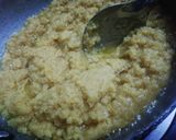 A picture of step 3 of Mung Dal Halwa.