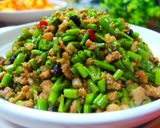 空心菜梗炒肉末的食譜步驟4照片