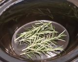 A picture of step 3 of Kleftico (in a slow cooker).