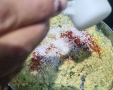 A picture of step 4 of Crispy moong dalvada.