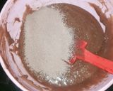 A picture of step 4 of Flaky and fudgy brownies made with oil.