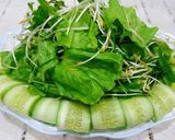 Hình bước làm 2 của món Thịt luộc cuốn bánh tráng rau sống chấm mắm rò