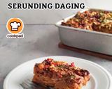 Gambar langkah 8 resipi Roti Bakar Serunding Daging.