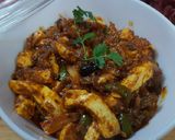 A picture of step 8 of Paneer Jalfrezi.