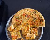 A picture of step 2 of Crunchy Dhokla.