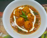 A picture of step 5 of Palak Egg Malai.