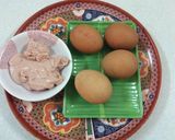 Hình bước làm 1 của món Chả trứng giò lụa