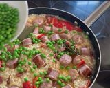 Foto del paso 8 de la receta Arroz con butifarra y puntas de jamón