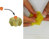 A picture of step 11 of Nerikiri Wagashi: "Suisen flowers".