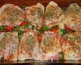 A picture of step 4 of Mike's Southwestern Chicken Thighs Over Rice.