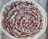 Sajtburger pizza recept fázis 4 fotója