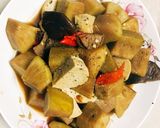 Hình bước làm 5 của món Sake kho tàu chay