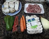 Foto del paso 2 de la receta Berenjenas rellenas de carne y verdura con bechamel gratinadas