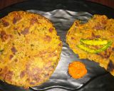A picture of step 8 of Winter special Digestive Dhebri with leafy greens.