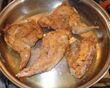 A picture of step 3 of Rabbit escabeche.