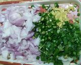 A picture of step 1 of Daal ke pakorhay.