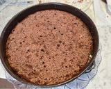 Foto del passaggio 9 della ricetta Torta mousse con cioccolato, panna e fragole