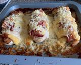 Foto del paso 3 de la receta: Pechuga de pollo con tocino 🥓 y queso 🧀