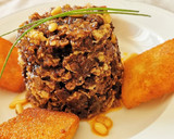 Foto del paso 6 de la receta: Huevos revueltos con Morcilla, Cebolla y Piñones