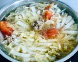 Hình bước làm 2 của món Canh Cải Thảo Nấu Thịt Bằm