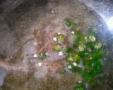 A picture of step 2 of Jeera aloo.