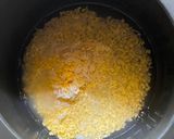 A picture of step 2 of Makuti (Bihari dessert for special occasions).