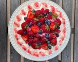 Foto del paso 11 de la receta: Tarta de fresa con frosting de queso!